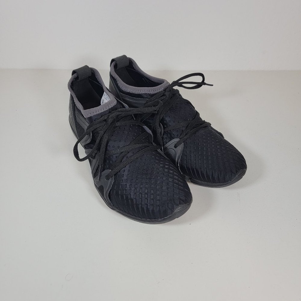 Adidas Stella McCartney Black Nylon Sneakers 8.5 Women's Slip On with Laces